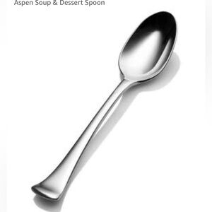 Chef Dessert SPOONS 12pcs | Aspen Soup Design | Professional Chef Silverware
